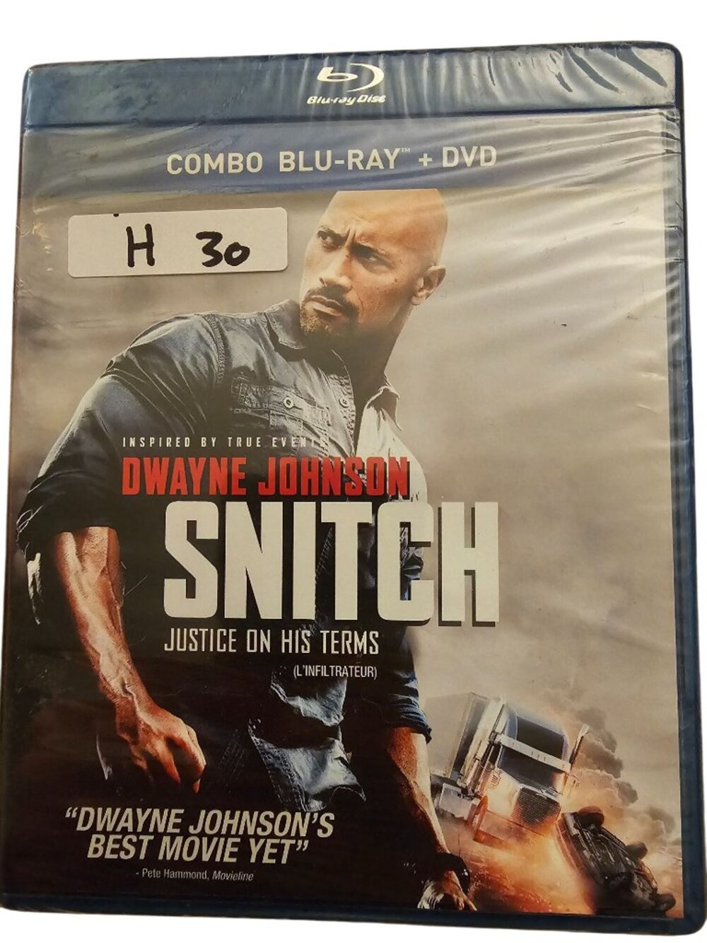 Snitch Blu-Ray + DVD Combo Pack Featuring Dwayne Johnson 1080p HD English & Fren